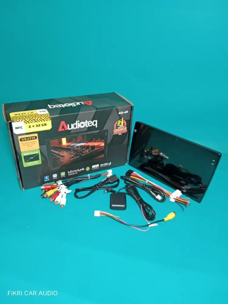 Head Unit Android Audioteq AQ-A9 OS10 9 Carplay 2GB + 32GB NFC QLED