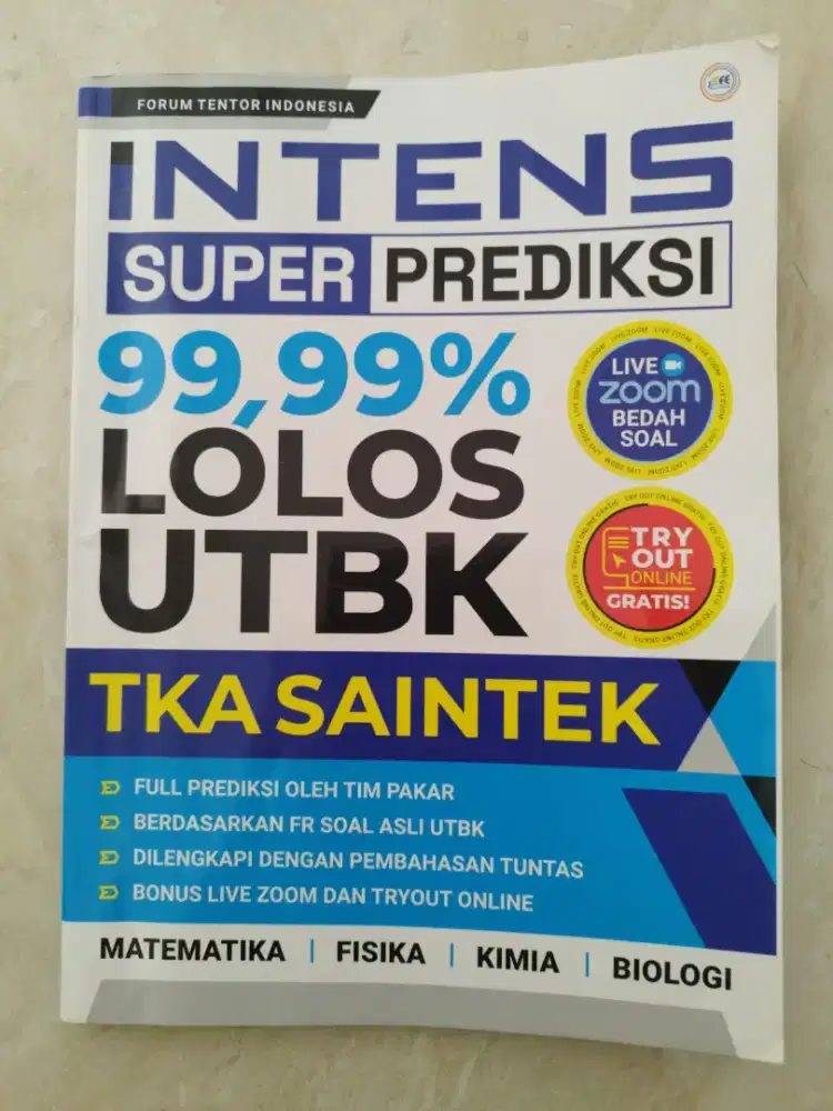 BUKU BEKAS INTENS SUPER PREDIKSI UNTUK UTBK
