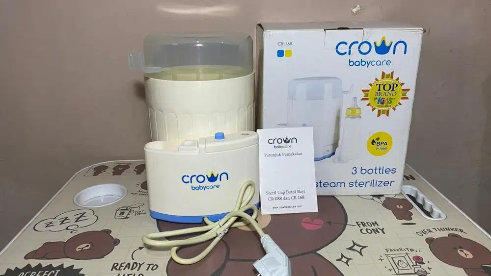 Sterilizer botol bayi baby crown