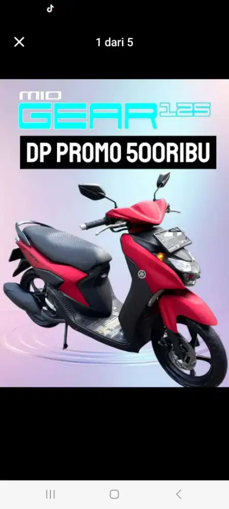 GEAR 125 DIJUAL CASH ATAU KREDIT 500RIBU SYARAT KTP&KK