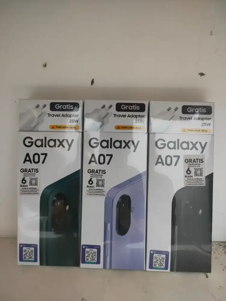 GALAXY A07 8/256GB+FRE ADAPTOR+ ANTIGORES+CASING+GARANSI RESMI 1 TAHUN