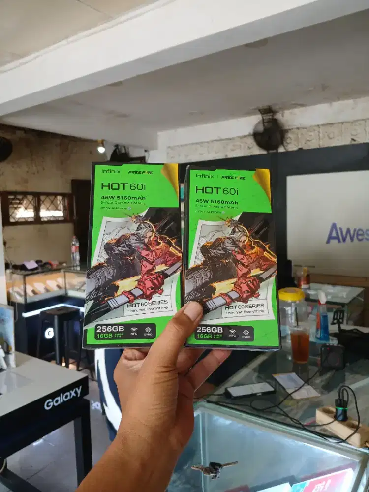 Berminat silahkan WA Infinix Hot 60i NFC 8+8/256 Garansi resmi 1thn