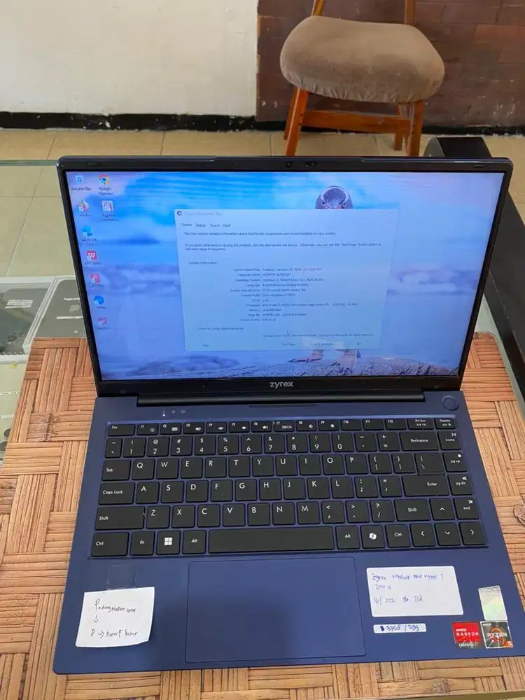 Zyrex notebook amd ryzen 5 3500u gb ssd