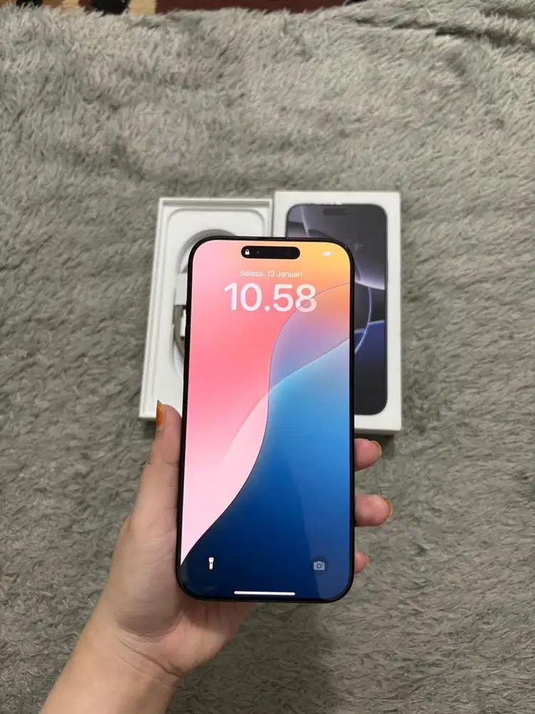 Iphone 16 Pro Max 256gb Black IBOX Garansi On April 2026