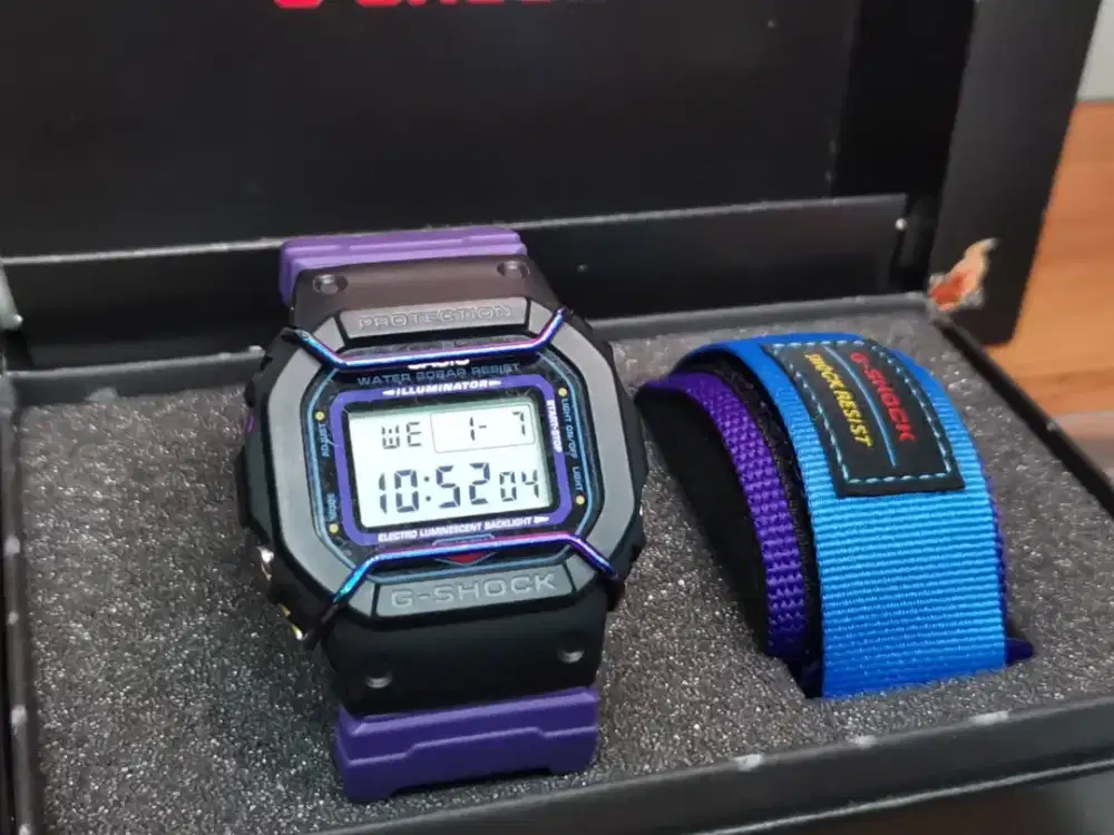 G-Shock (Purple) DW 5600THS Lengkap