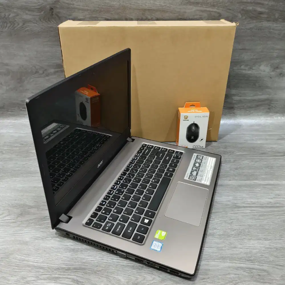 Laptop Gaming Acer Aspire E5-476G Slim Core i7 Gen8 Dual VGA Ram 16GB