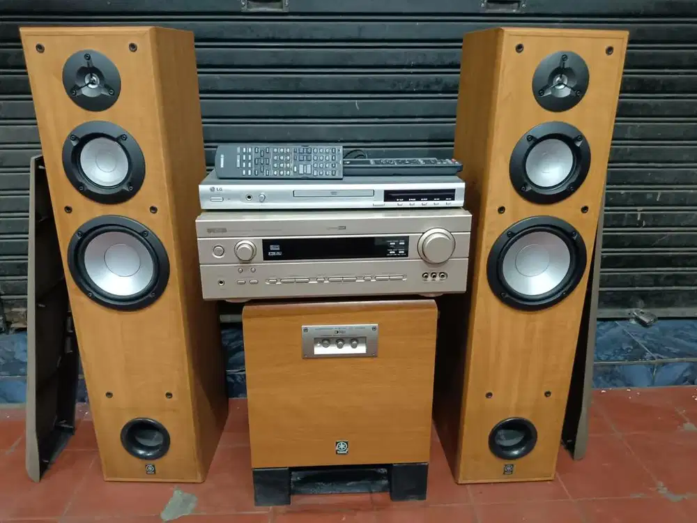 Amply + speaker yamaha bonus dvd