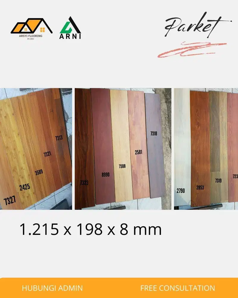 PARQUET LAMINATED KANG BANG 8mm|LANTAI PARKET MURAH
