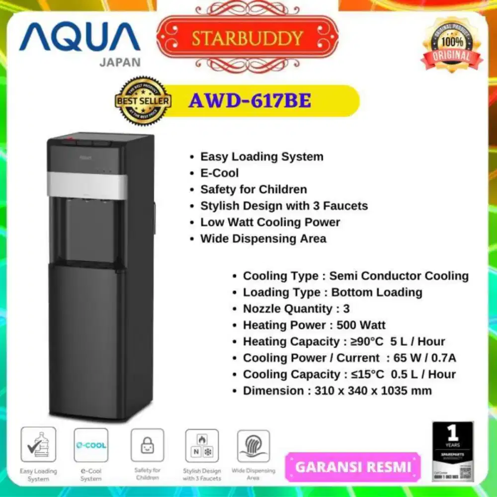 Dijual Dispenser AQUA AWD-617BE