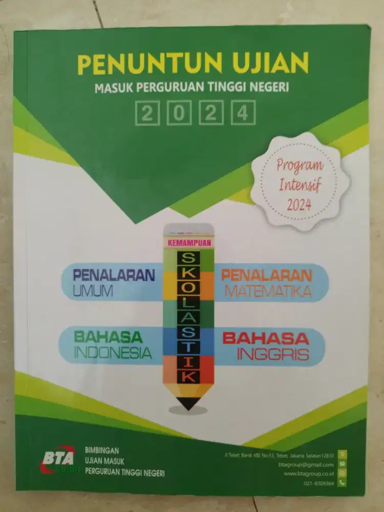 BUKU BTA TAHUN 2024 UNTUK MASUK PTN