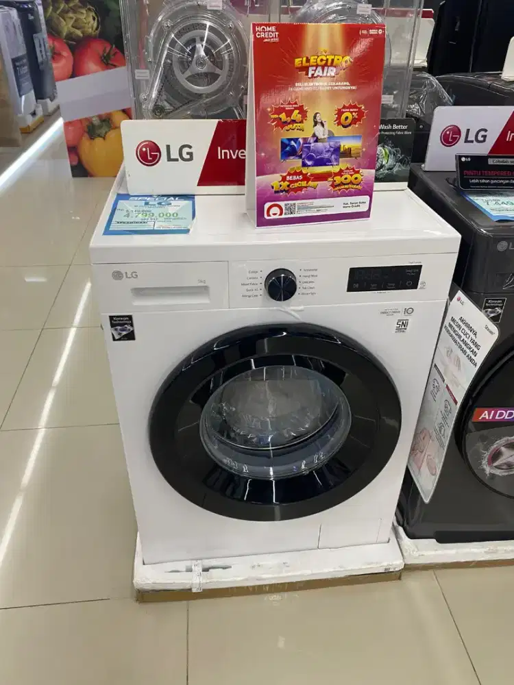 Promo kredit mesin cuci LG by kredit plus tanpa Dp