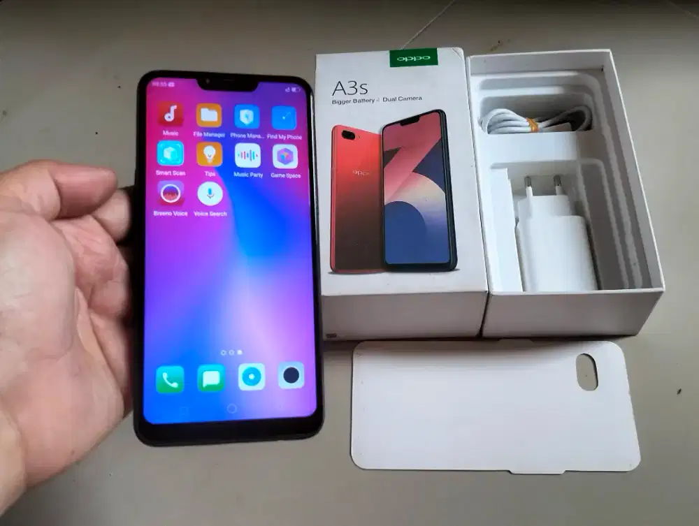 OPPO A3S RAM 4GB / 64GB 4G LTE Duos 6,2in Face iD Mulus BUTUH UANG