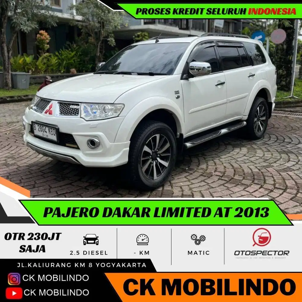 Mitsubishi Pajero Dakar Limited Matic 2013 Sunroof DP Minim Terra