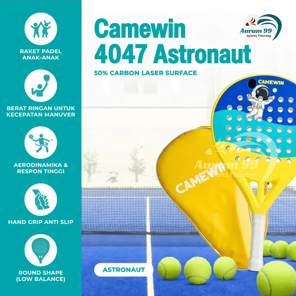 Raket Padelball Camewin 4047 (Astronaut) - Raket Padel Anak