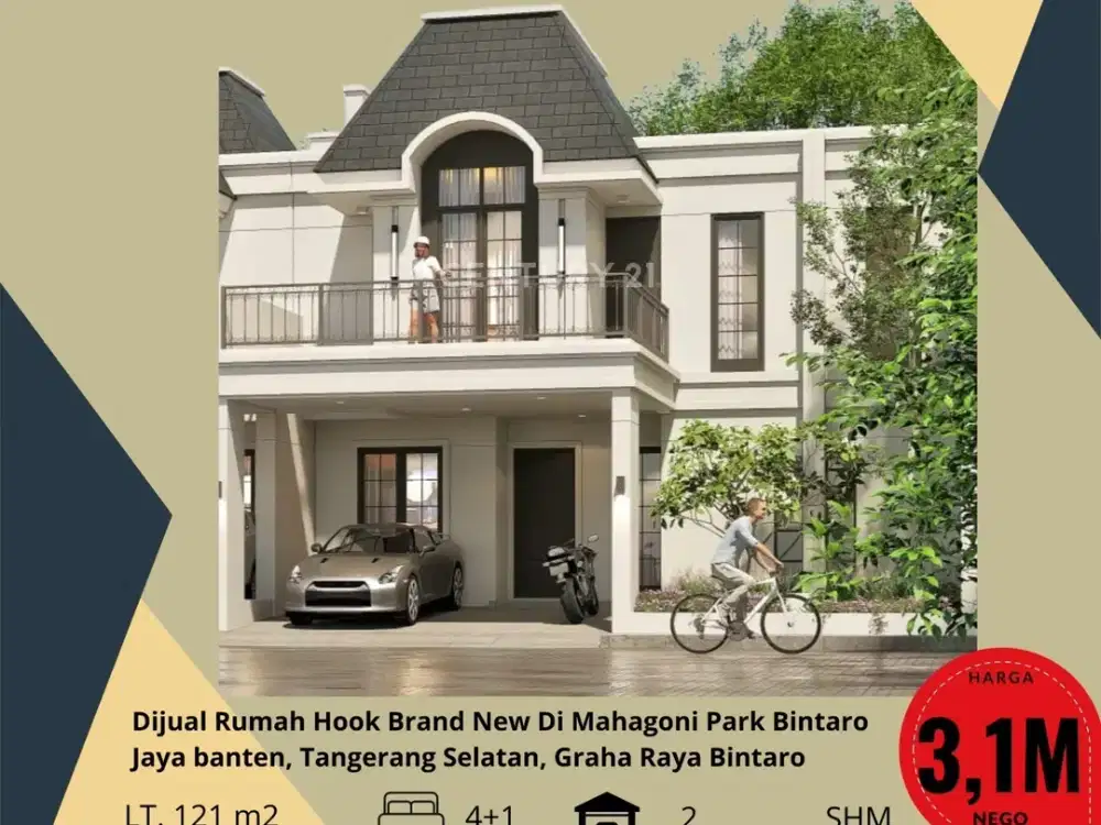 Rumah Hook Brand New Di Mahagoni Park Graha Raya Bintaro