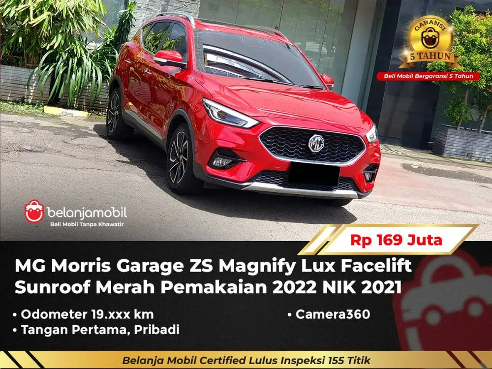 [ GARANSI 5TH ] MG Morris Garage ZS Magnify Lux Sunroof 2021/2022