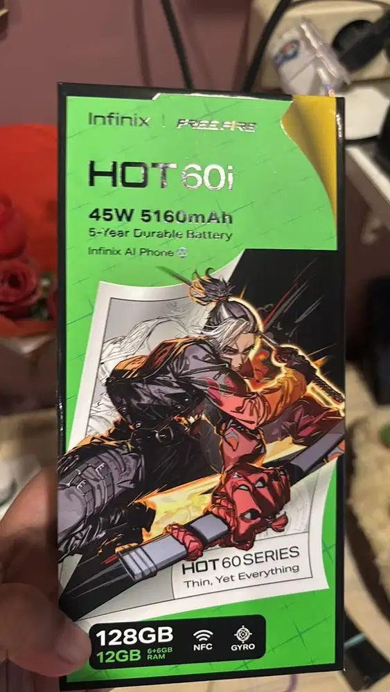 Infinix Hot 60i pink 6/128 baru 2 bln