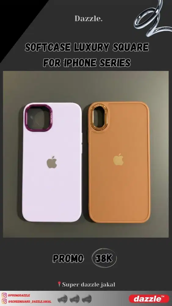 Softcase luxury square for iphone series