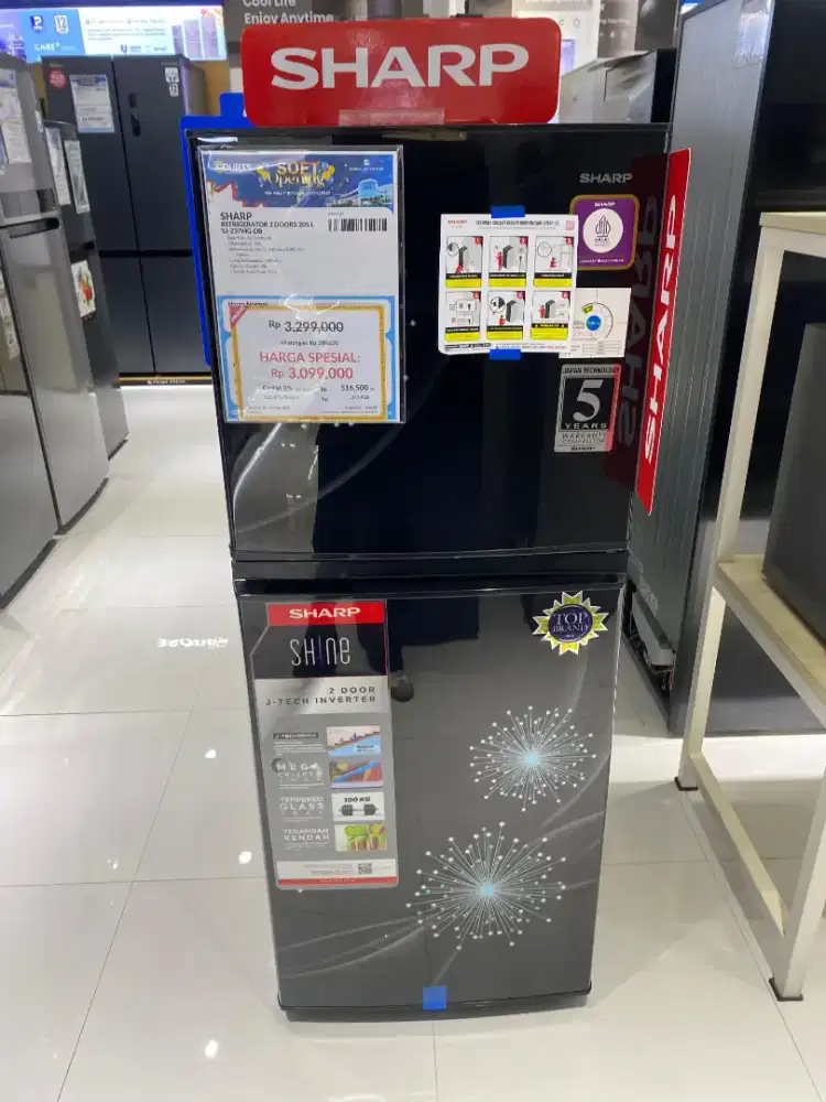 SHARP Refrigerator 2 Doors 205 L