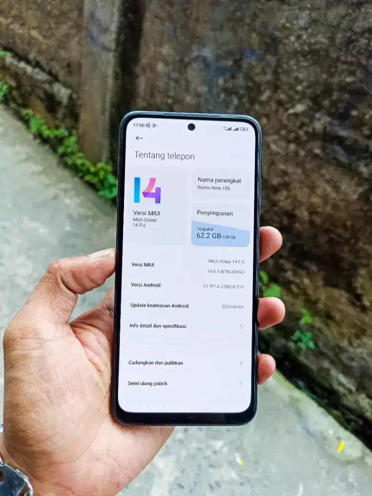 XIAOMI REDMI NOTE 10S (8/128) Fullset Original