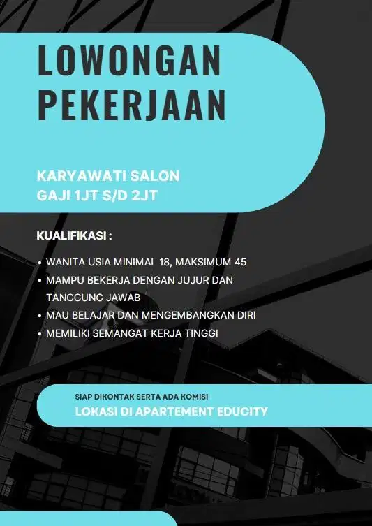 Gaji dari 1jt   s/d   2 jt