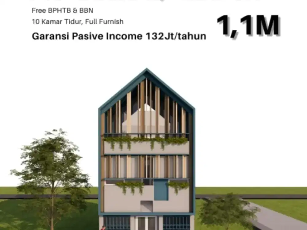 Tanah Cocok Untuk Kost Lokasi Landungsari 10 Kamar Tidur & Kamar Mandi Dalam Legalitas Aman
