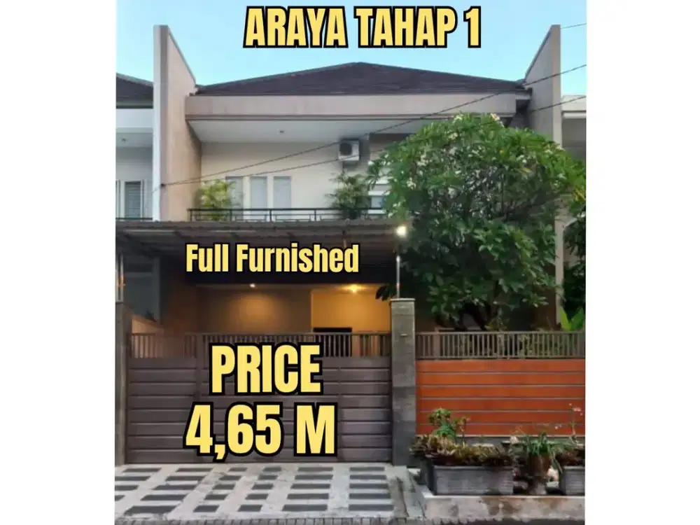 ‼️FULL FURNISHED‼️RUMAH GALAXY BUMI PERMAI ARAYA TAHAP1 SEMOLOWARU MANYAR KLAMPIS SURABAYA TIMUR