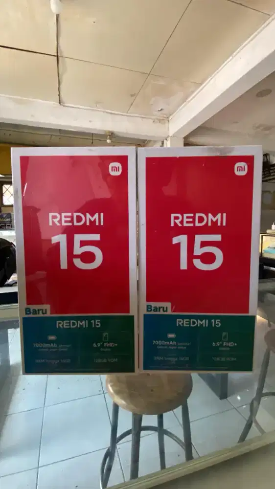 Redy redmi 15 8/128 NEW Garansi resmi 1thn