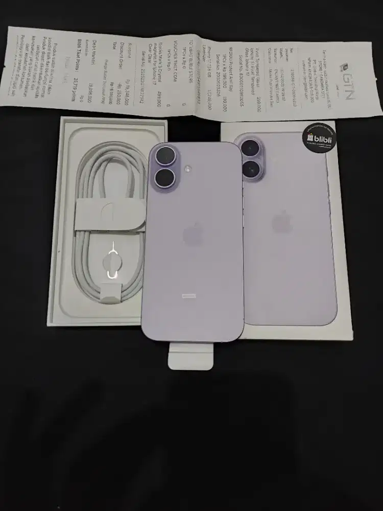 Iphone 17 256gb Lavender Baru 2 Minggu