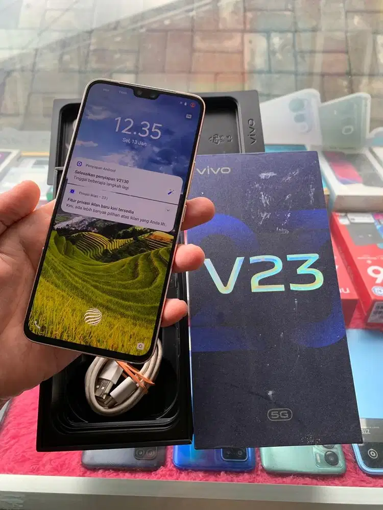 Vivo V23 5g 8/256 fullshet ori mulus nominus