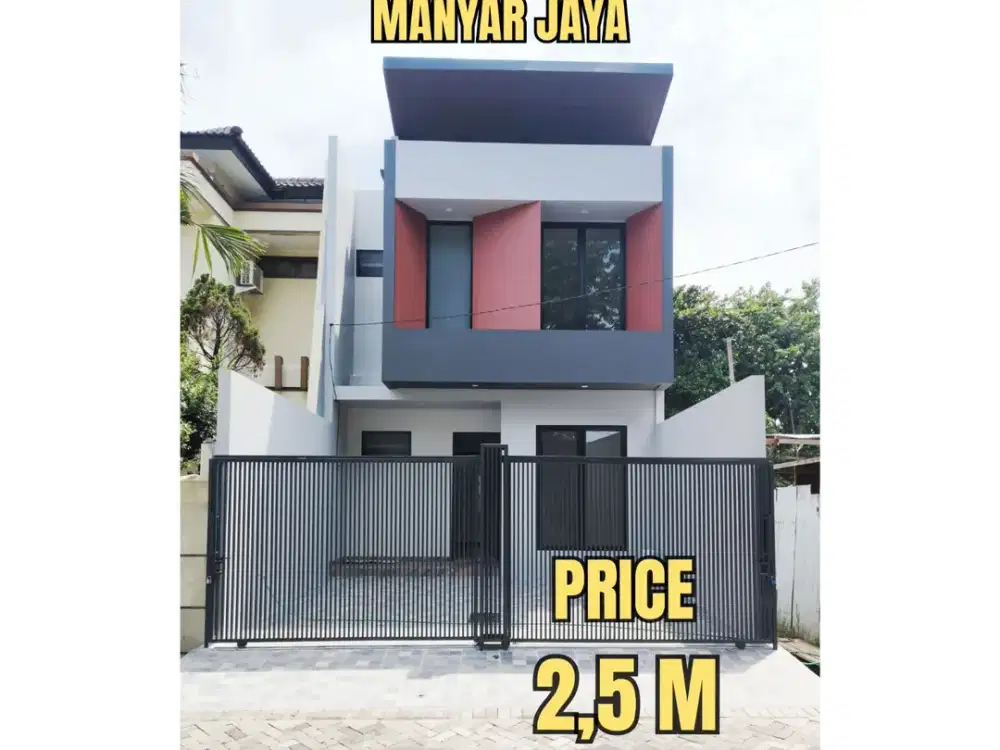 ‼️BARU GRESS‼️ RUMAH MINIMALIS MANYAR JAYA KLAMPIS NGINDEN SEMOLOWARU. DEKAT MERR, KAMPUS, SEKOLAH, RS, Dsb