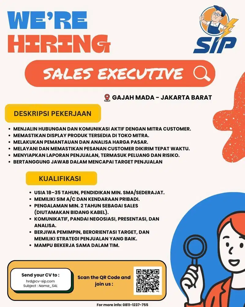 Lowongan Kerja Sales - HR Rekrutmen - Sales - Driver