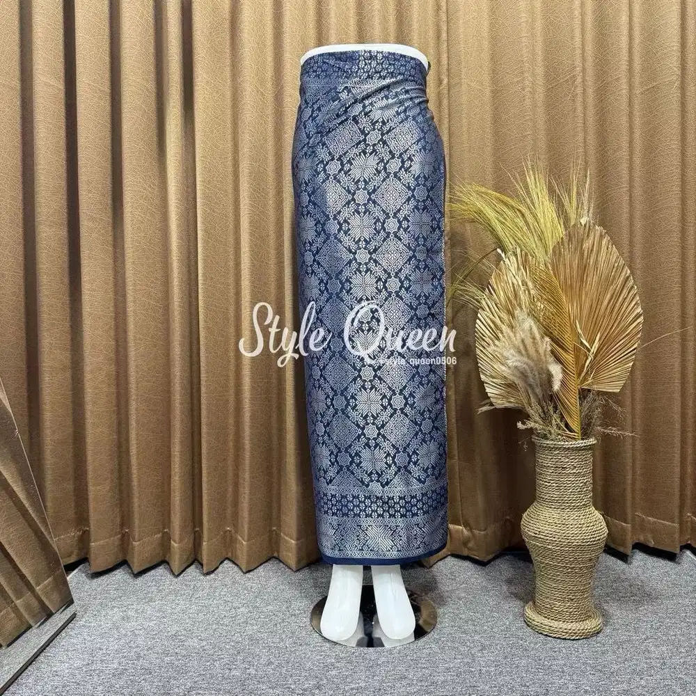 Rok songket lilit navy