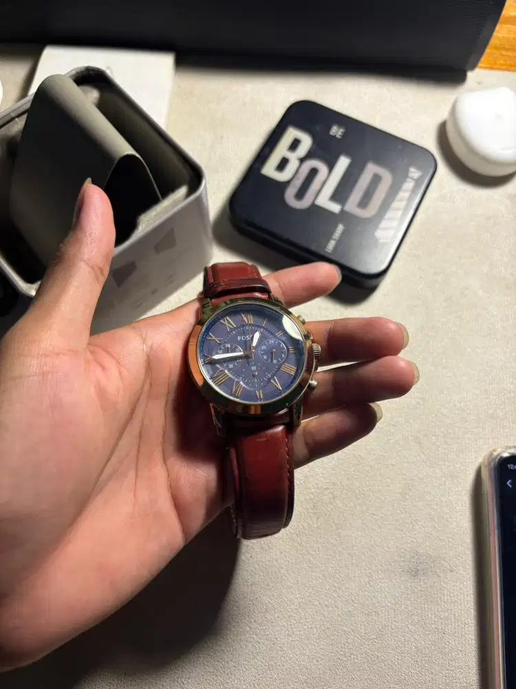 Jam Tangan Fossil FS4735 Kulit Chrono