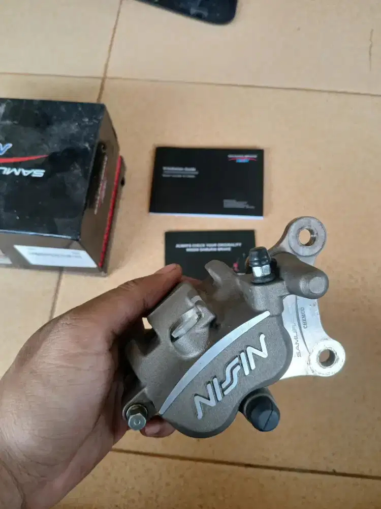 kaliper nissin samurai 2p dan selang rem tdr ukuran 89cm