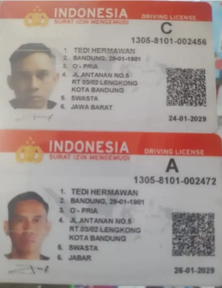 Lagi mencari pekerjaan  cuman ada sim A/Sim C.dan pengalaman aja