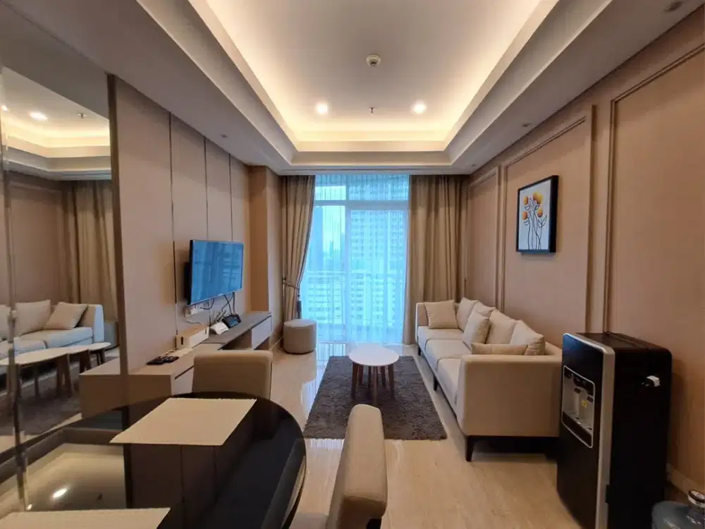 Disewakan Murah Apartemen South Hills 2Br Luas 87 M2 City View Jakarta Selatan