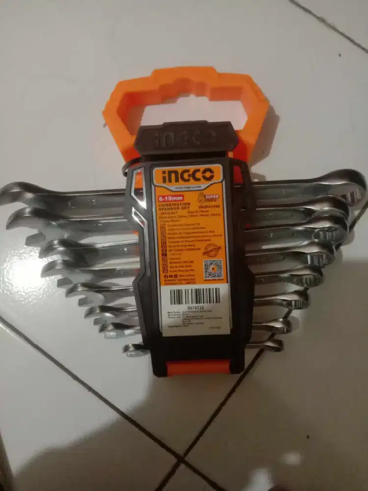 Ingco Kunci Ring Pas 6-19mm.  Set 8pcs. Baru segel. Nego. Cikutra