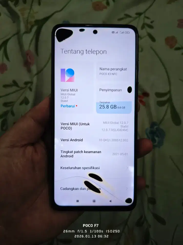 Poco X3 NFC
RAM 6/64 GB