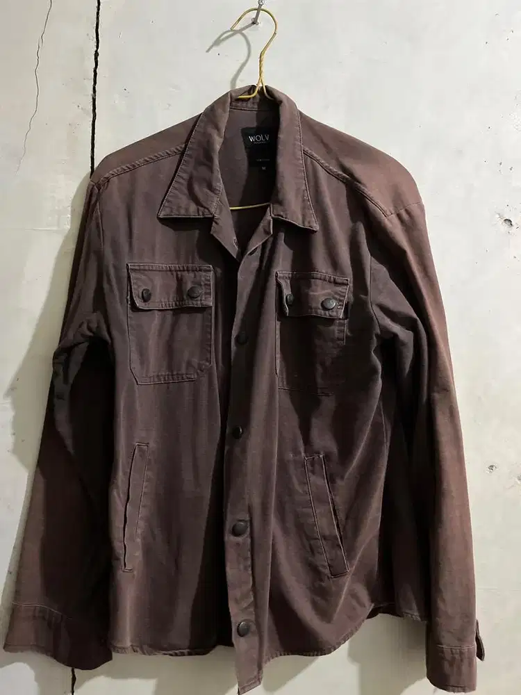Jaket Canvas Wolv Coklat