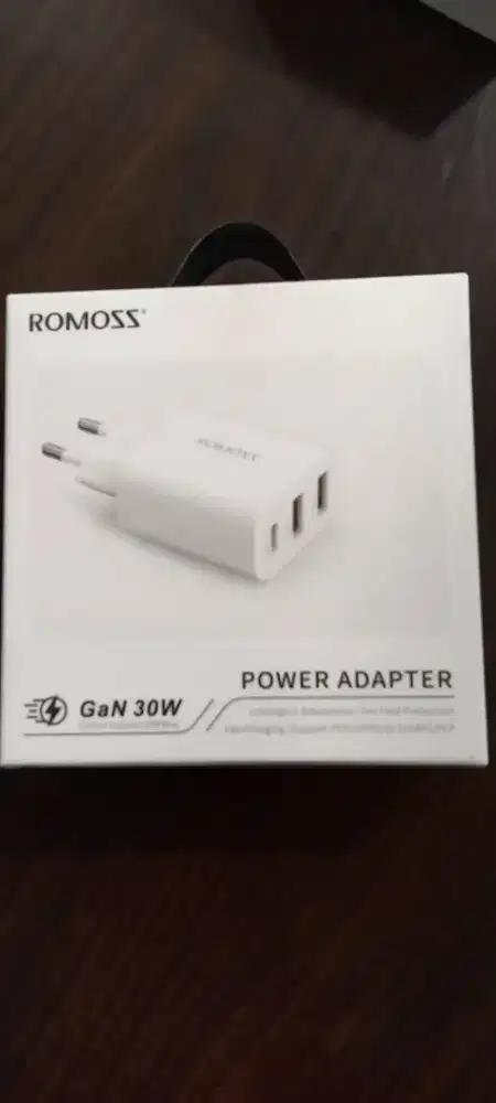 Charger Romoss AC30RC USB + USB-C wall charger 30W, white