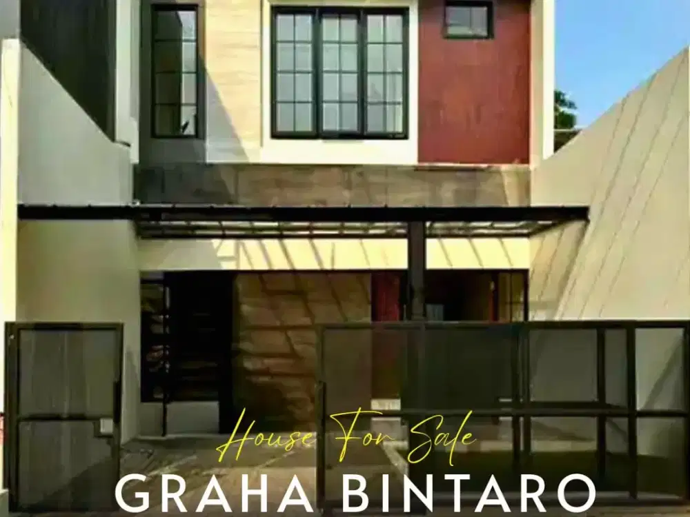 Rumah Modern Cantik Termurah dalam Cluster Graha Raya Bintaro (KH)