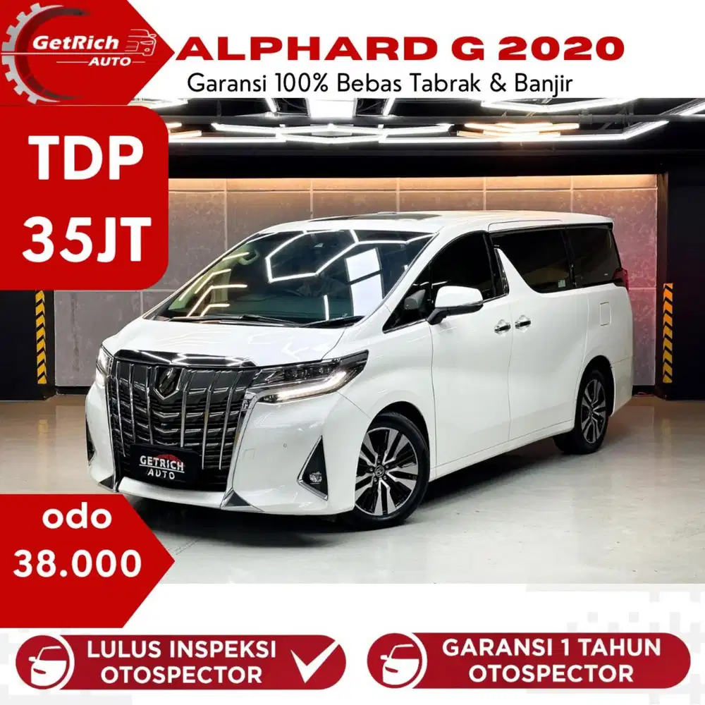 Km 30Rb!!! Toyota Alphard G Tss 2020 Putih