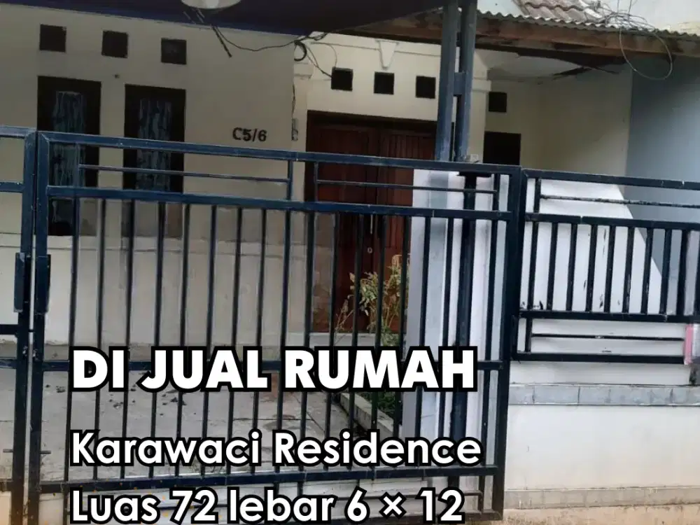 Di jual !!!  Rumah Di komplek karawaci residence
