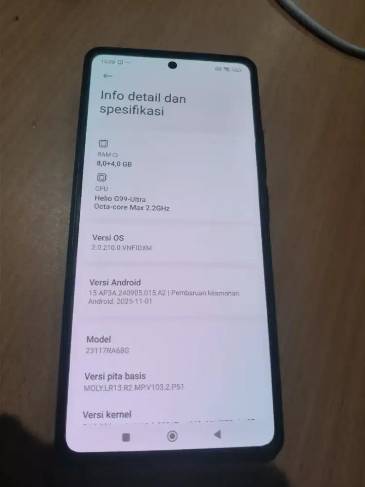 REDMI NOTE 13 PRO RAM  8/256 UNIT CARGER