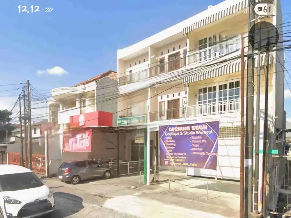 Ruko full 3 lantai pinggir jalan raya Pondok Kopi, Duren Sawit dekat stasiun KRL