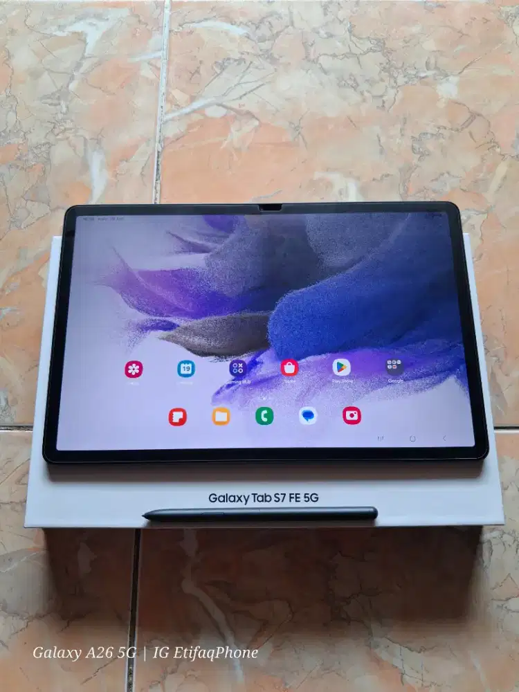 Samsung Tab S7 FE 5G Fulset Ori GaransiResmi Galaxy TabS7fe TabS7 S7fe