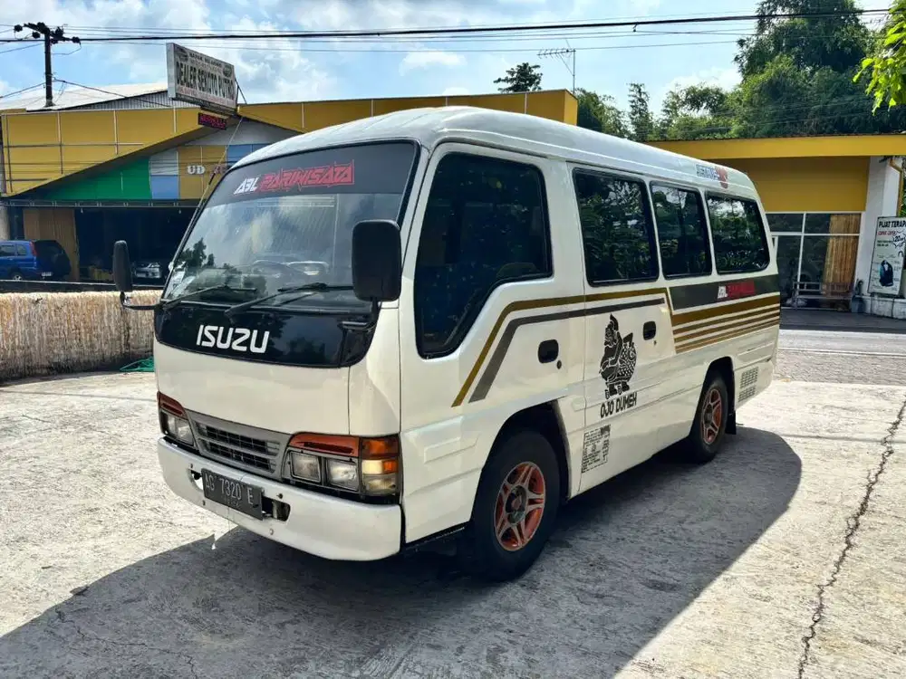 Isuzu Elf mircobus NHR 55 plat ag 1995 mujiono mobil bekas sekoto