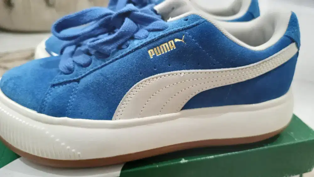 Puma suede mayu blue marshmallow