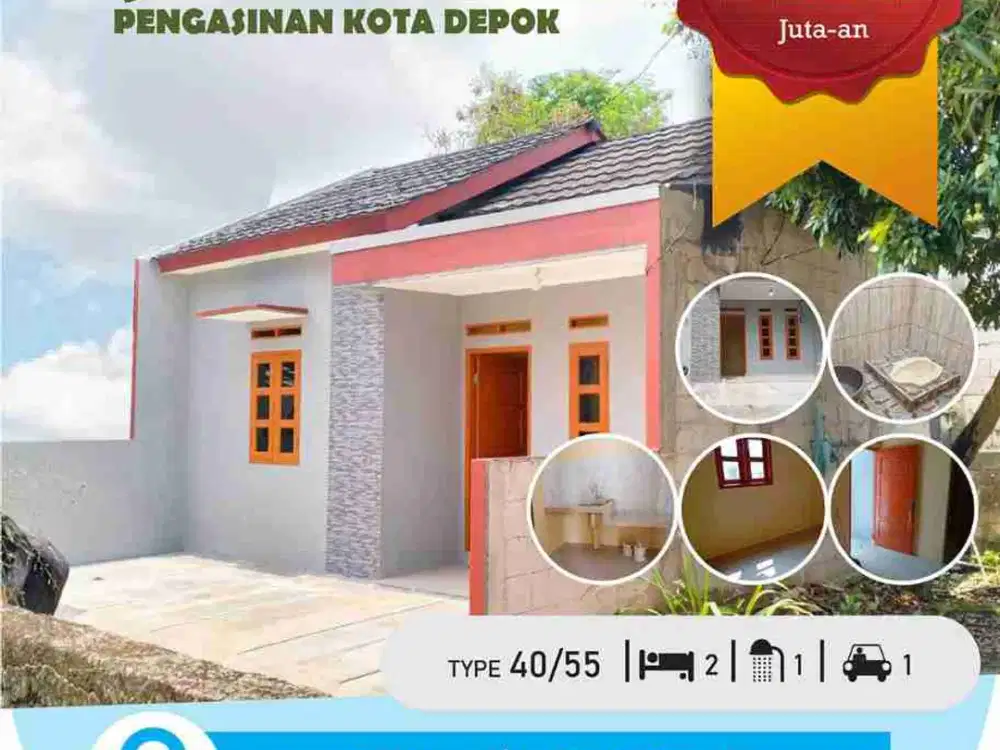 Rumah Cantik Siap Huni Pengasinan sawangan Depok  Dekat RSUD Depok